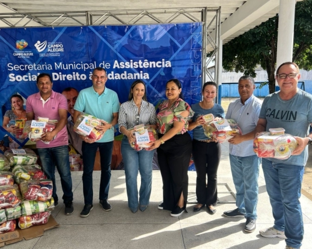 Prefeitura de Campo Alegre realizou a entrega de 1.300 cestas básicas pelo programa Bolsa Alegre