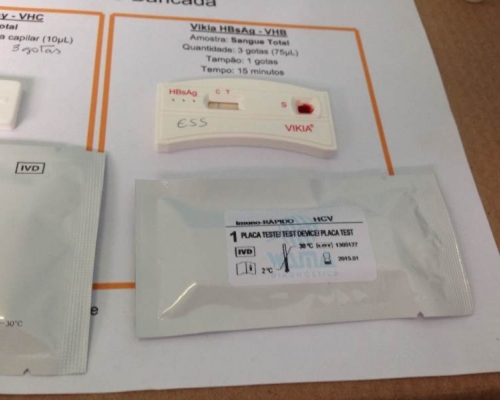 Secretaria de Saúde oferece testes rápidos para detectar hepatites virais