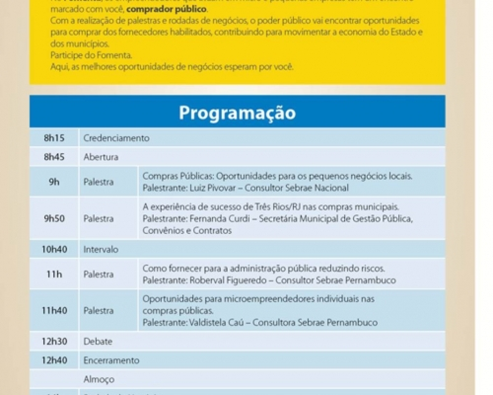 Sala do Empreendedor convida os empresários de Campo Alegre para participar do Fomento Regional