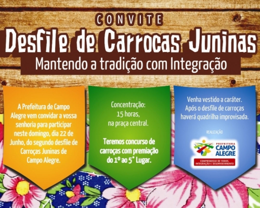 Dia 22 de Junho - Desfile de carroças no São João de Campo Alegre