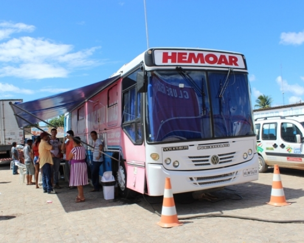 Saúde realizou parceria com o HEMOAR Campanha de Doação de Sangue em Luziápolis