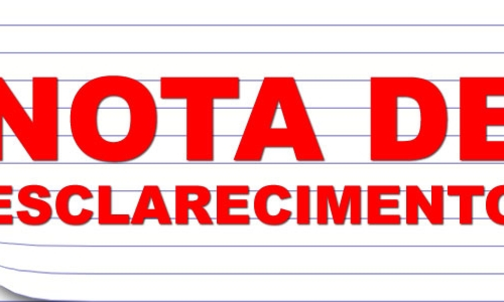 Nota de Esclarecimento - atraso no repasse de recursos federais