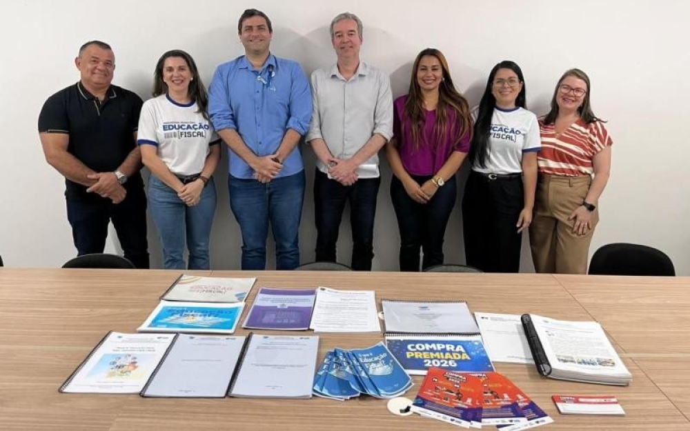 Comissão Municipal de Educação Fiscal recebe representantes do Prêmio Nacional de Educação Fiscal em Campo Alegre