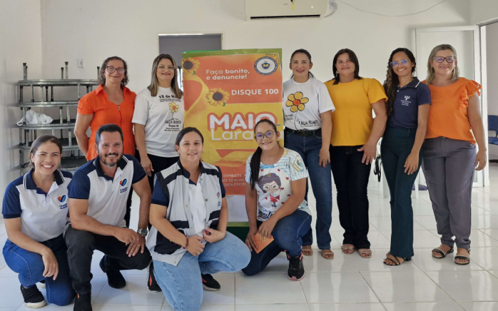 Ações da Campanha do Maio Laranja foram realizadas pela Assistência Social, Educação, Saúde e Conselho Tutelar