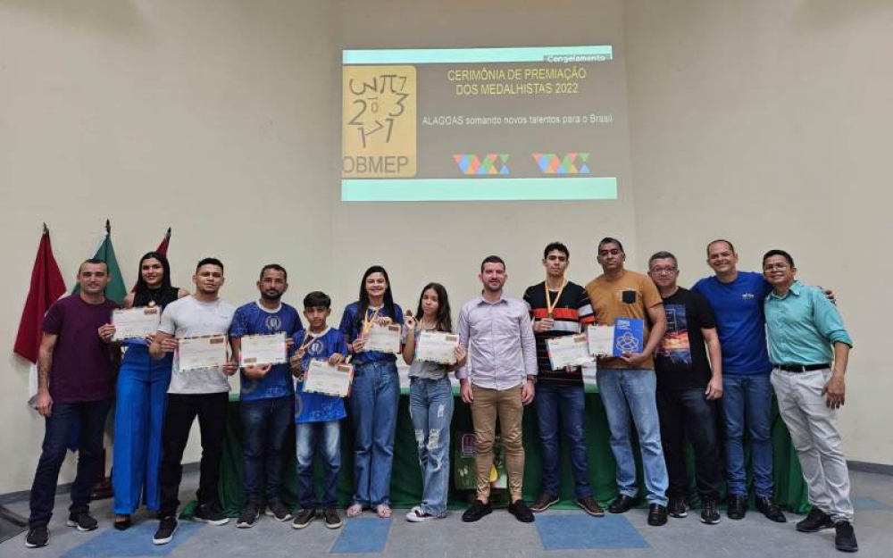 Alunos de Campo Alegre receberam a premiação da Olimpíada Brasileira de Matemática das Escolas Públicas