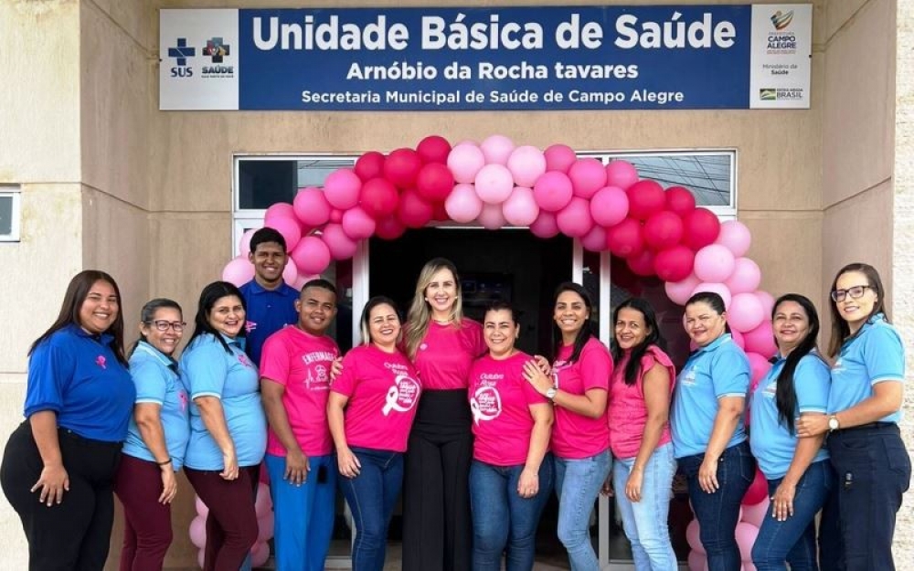 Secretaria de Saúde de Campo Alegre intensifica ações da Campanha Outubro Rosa nas UBS