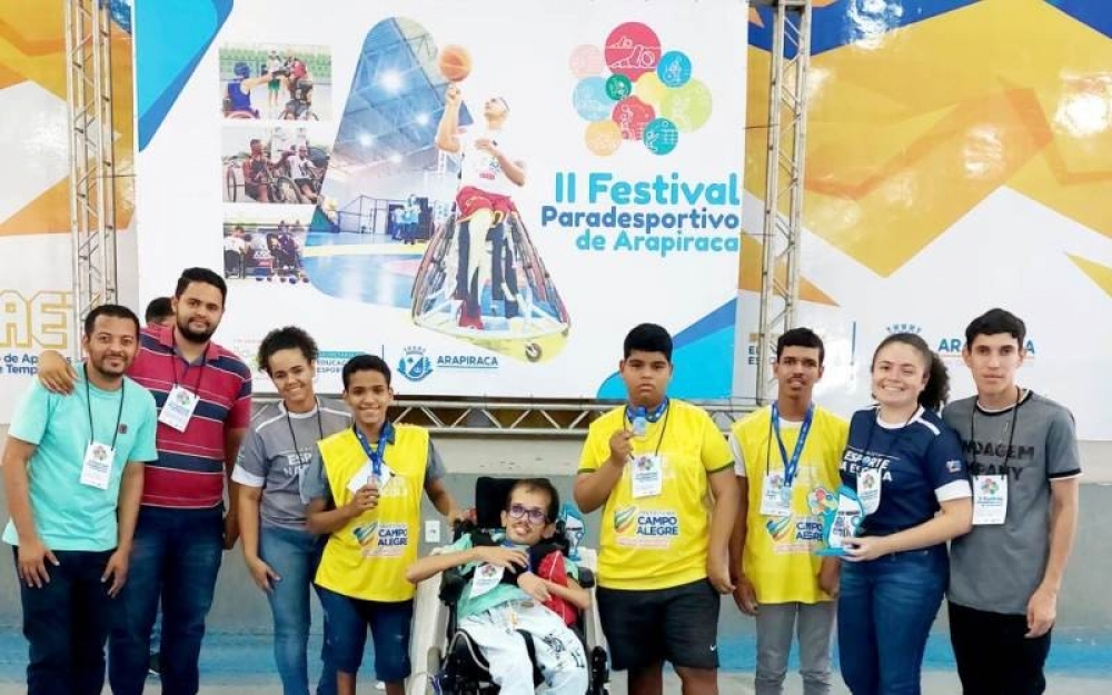 Alunos campo-alegrenses conquistam medalhas no II Festival Paradesportivo de Arapiraca