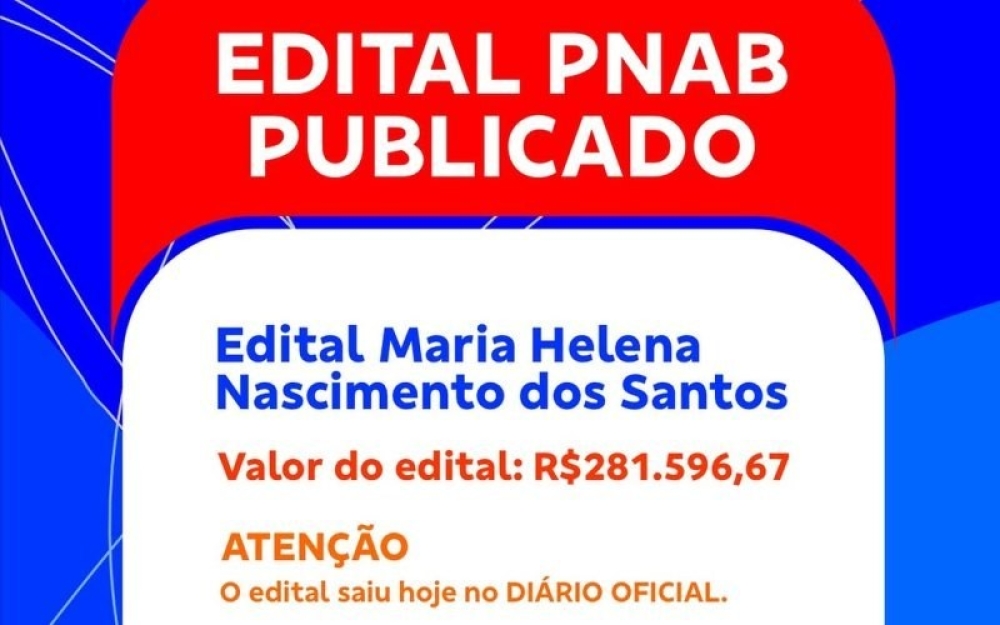 Prefeitura de Campo Alegre lança edital para seleção de propostas de fomento Cultural por meio da PNAB