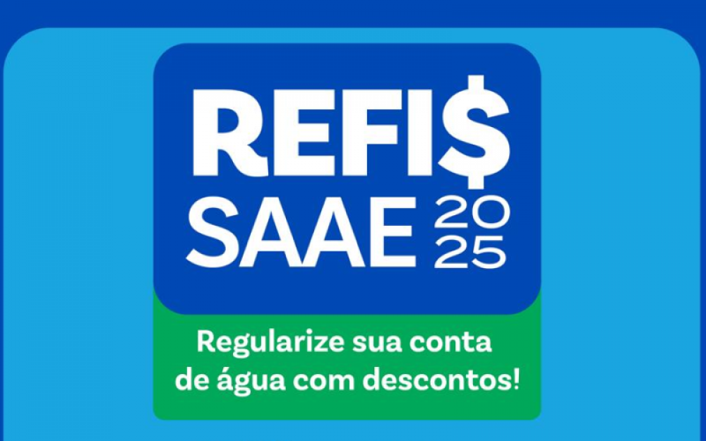 SAAE de Campo Alegre lança REFIS 2025 para regularização de débitos de água