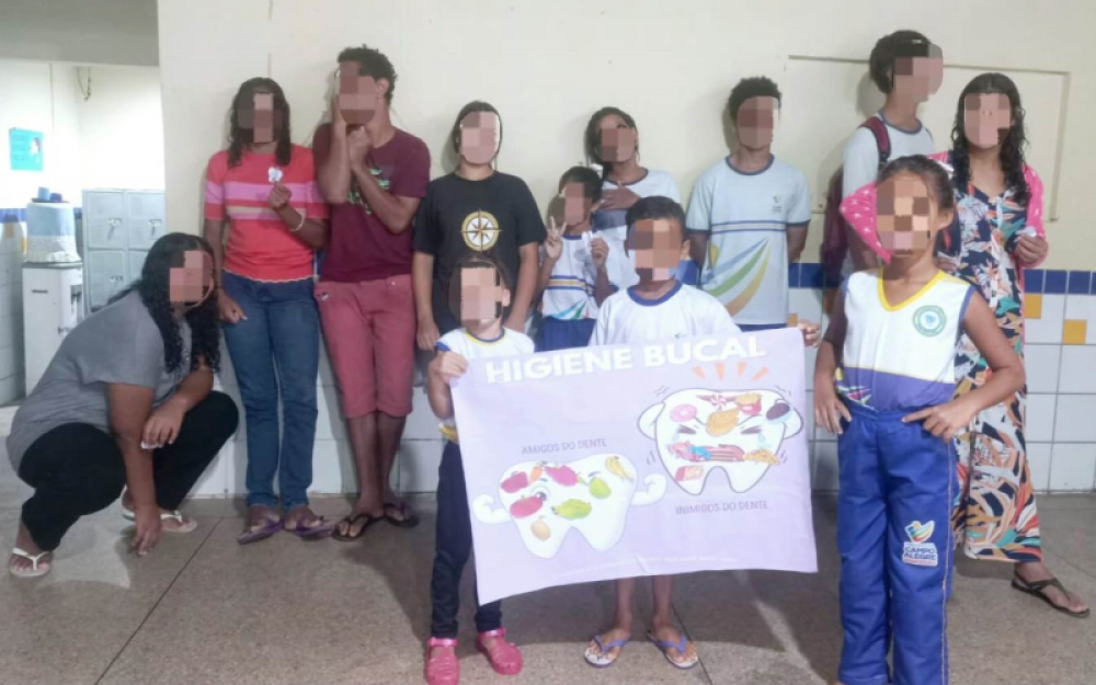 Acolhidos no Abrigo Regional Hélio Vieira Gama participam de Roda de Conversa sobre saúde bucal