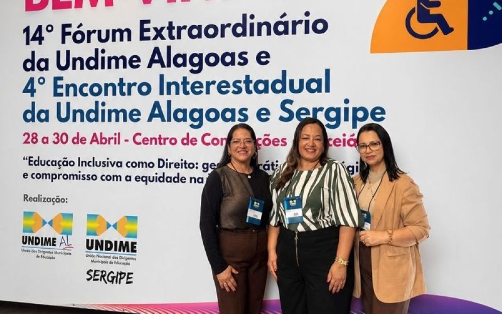 Representantes da Educação de Campo Alegre participam da abertura do Fórum da Undime Alagoas