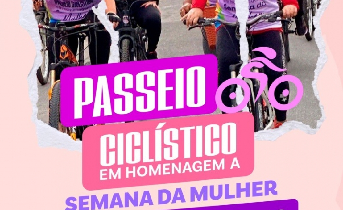 Secretaria da Mulher realizará Passeio Ciclístico Feminino neste domingo em Campo Alegre