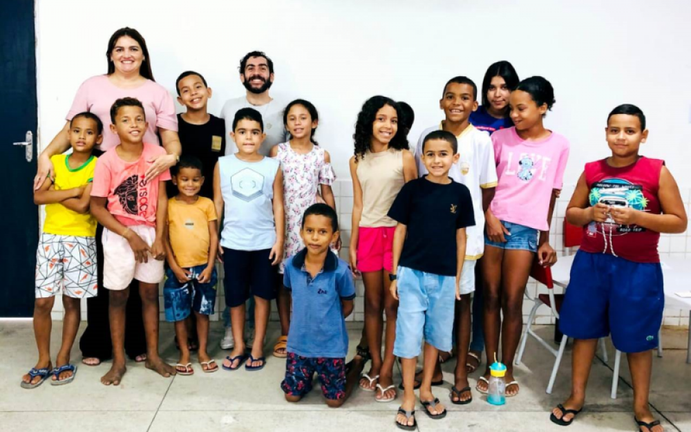 CREAS promove atividade com crianças e adolescentes do Povoado Chã da Imbira sobre a Campanha Abril Azul