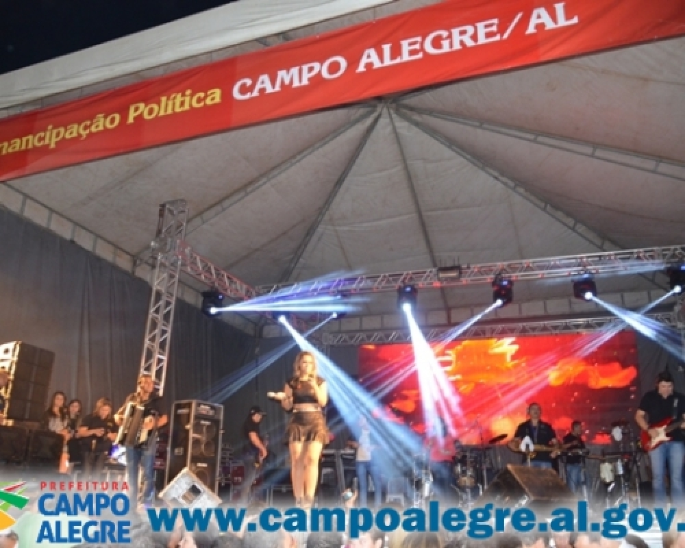 Milhares de pessoas participaram dos shows da emancipação política de Campo Alegre
