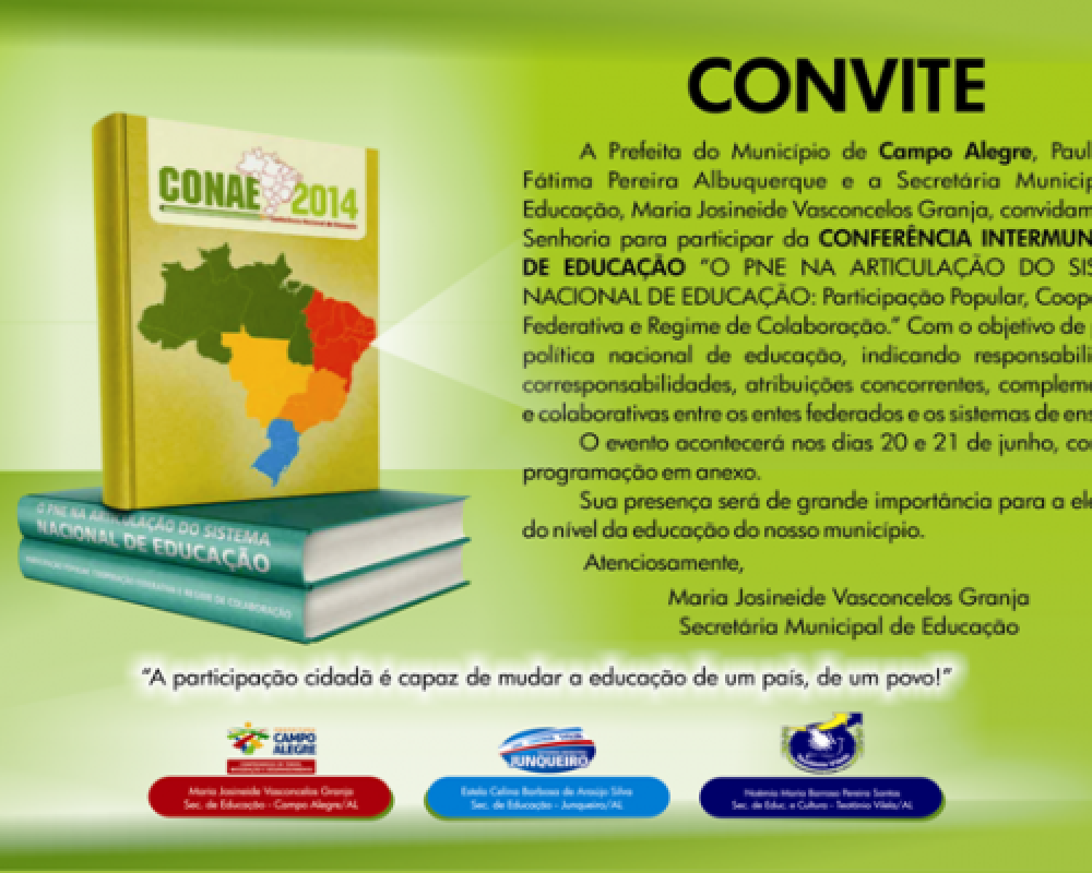 Confira a programação da Conferência Intermunicipal de Educação