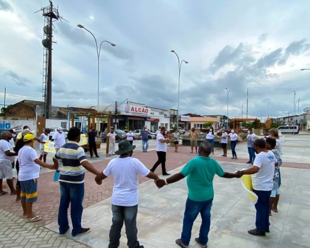 Usuários do CAPS participaram de momento em alusão a Campanha Janeiro Branco