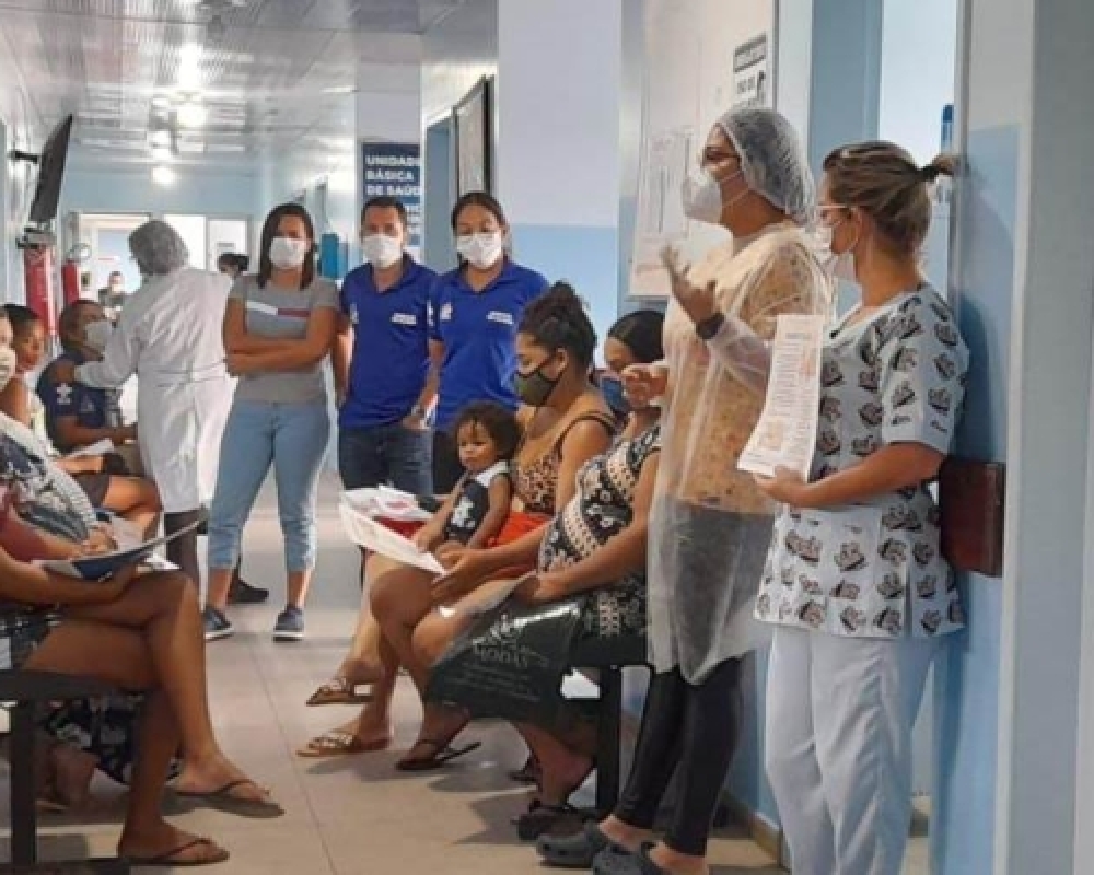 Saúde realizou palestra sobre aleitamento materno para Grupo de Gestantes do Povoado Chã da Imbira 