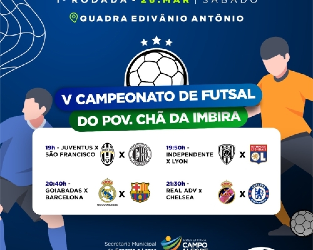 Secretaria de Esporte e Lazer inicia Campeonato de Futsal do Povoado Chã da Imbira neste sábado 