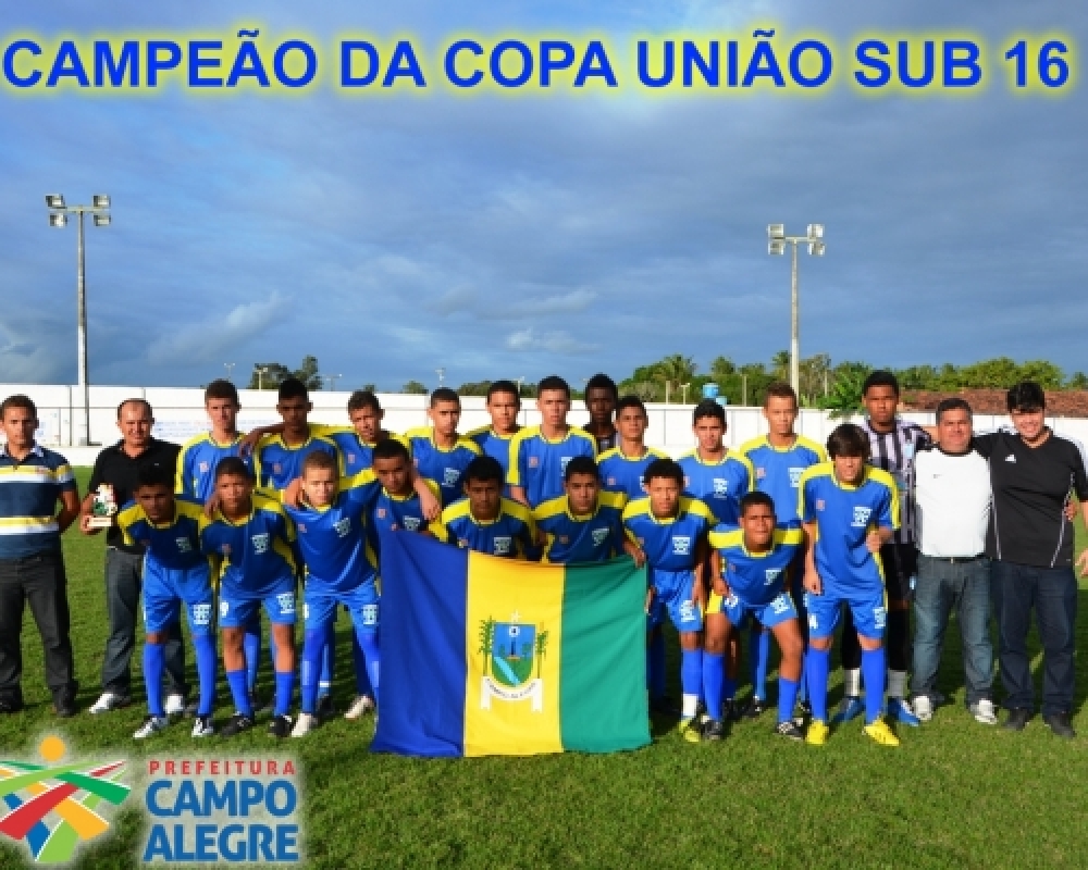 Campeão: Campo Alegre conquista título da Copa União na categoria sub 16