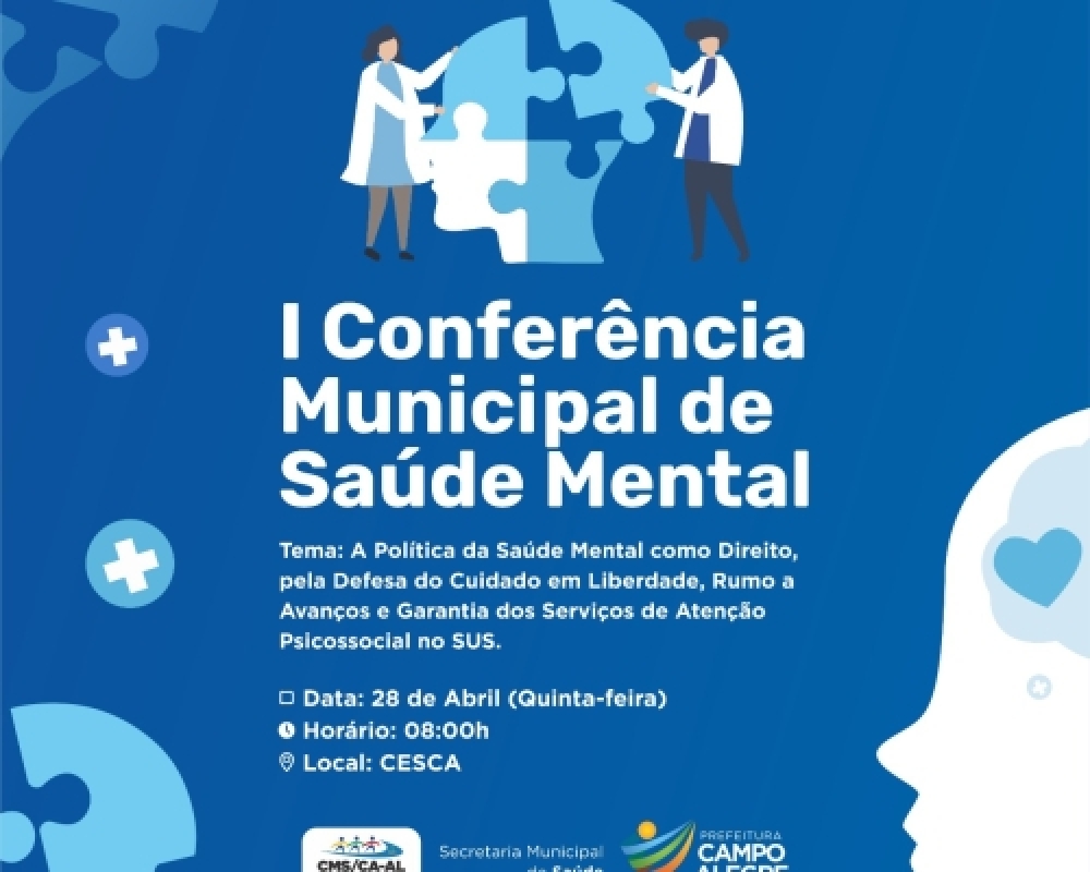 Campo Alegre realizará a I Conferência Municipal de Saúde Mental