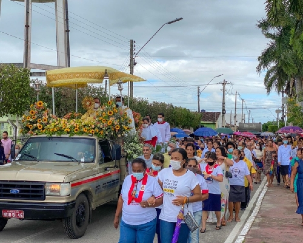 Igreja Católica de Campo Alegre realizou mais uma celebração ao Dia de Corpus Christi