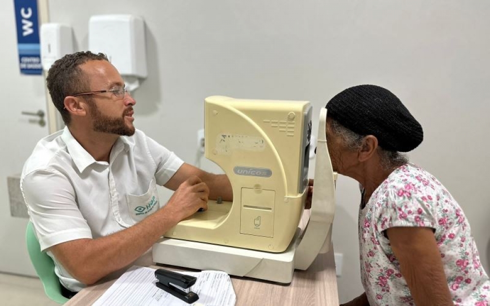 Secretaria de Saúde promoveu mutirão de exames e consultas com oftalmologista no Centro de Saúde