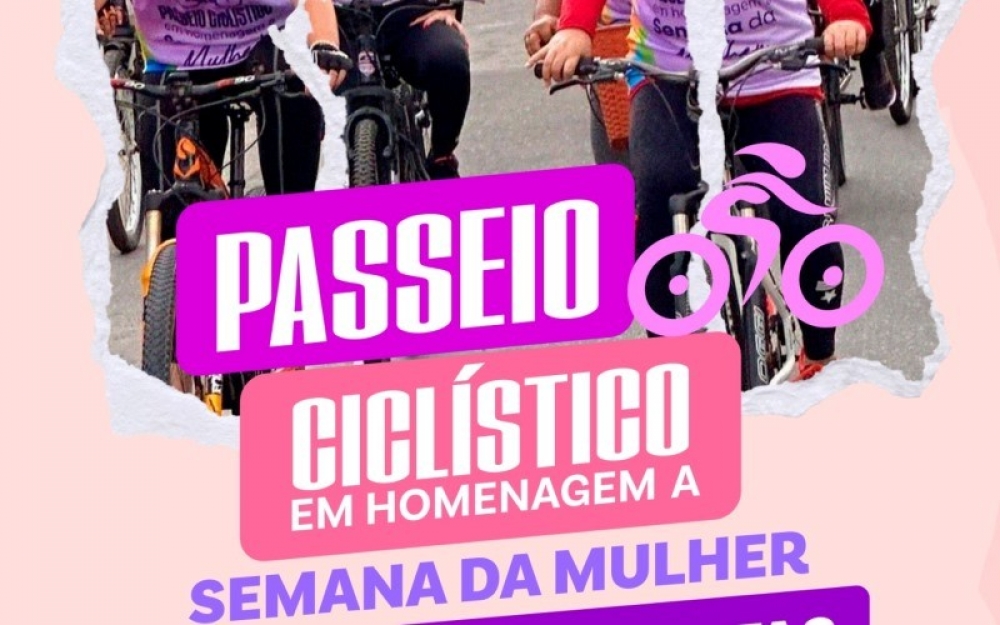 Secretaria da Mulher realizará Passeio Ciclístico Feminino neste domingo em Campo Alegre