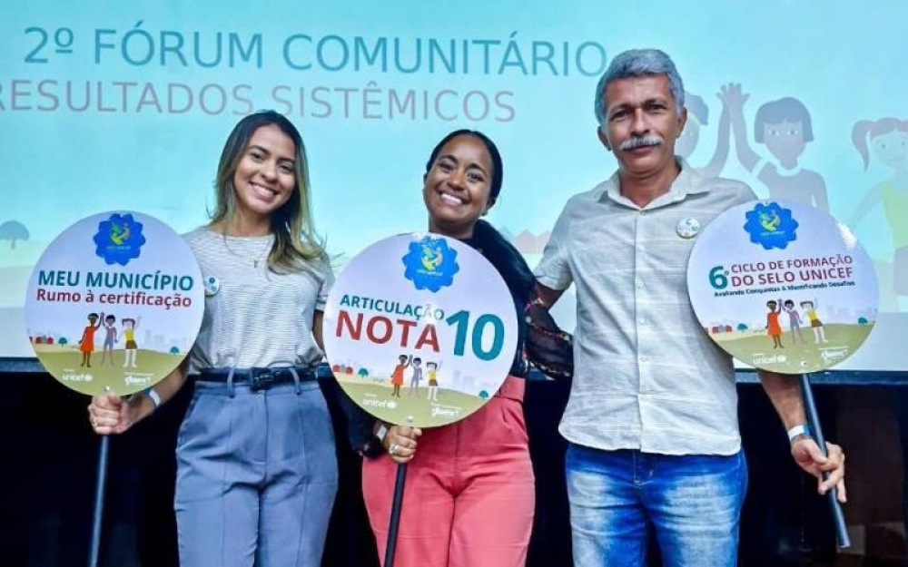 Campo Alegre recebe nota 10 por atingir todas as metas estabelecidas até o momento do Selo UNICEF