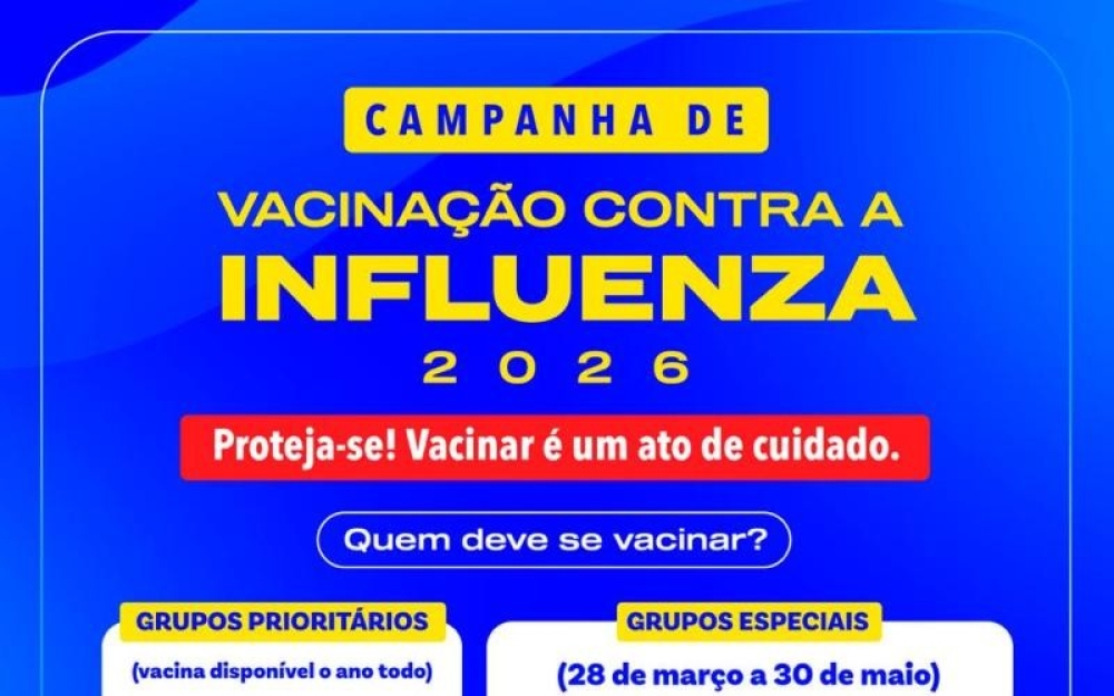 Secretaria de Saúde de Campo Alegre iniciou a Campanha Nacional de Vacinação contra a Influenza 2026