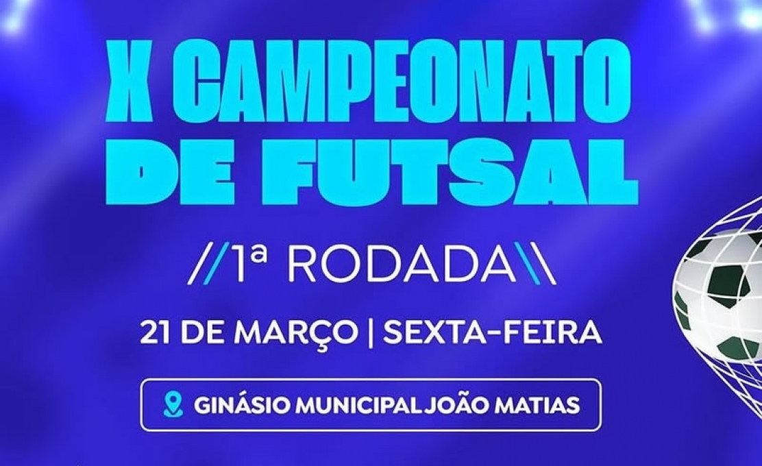 Secretaria Municipal de Esportes inicia nesta sexta-feira o Campeonato Municipal de Futsal 2025...