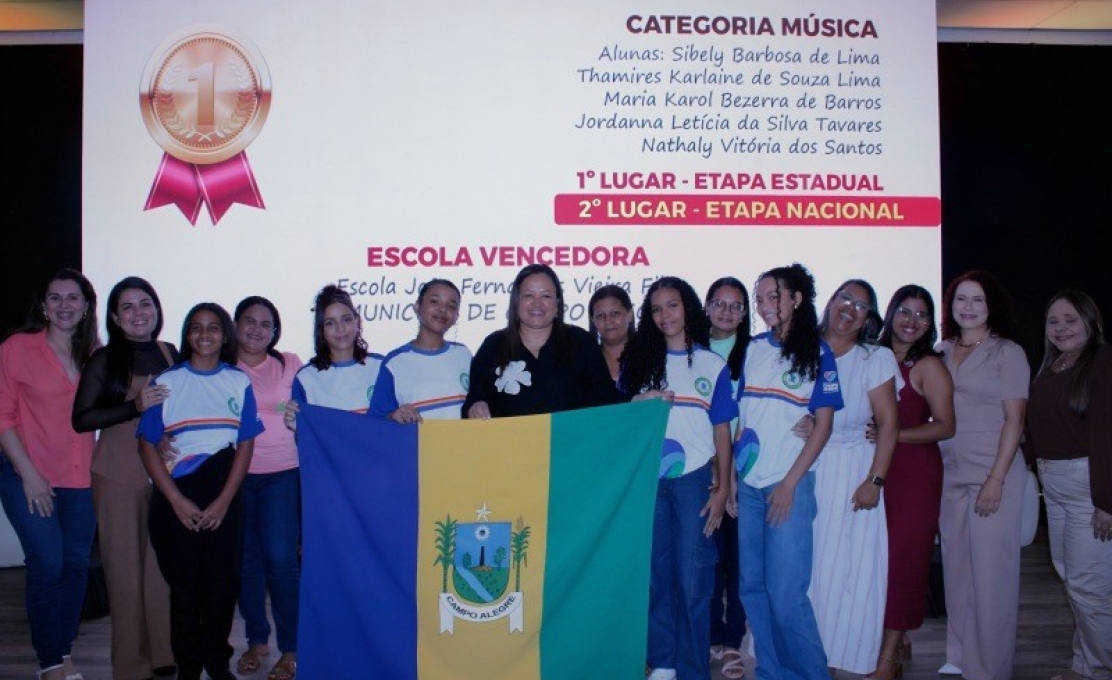 Alunos de Campo Alegre recebem premiação da etapa Estadual e da etapa Nacional do MPT na esco...